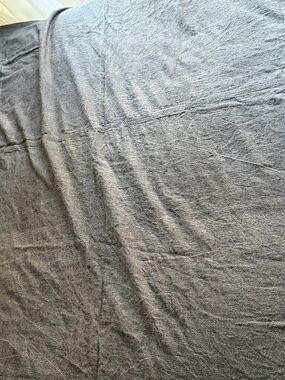 West Elm graphite gray tablecloth